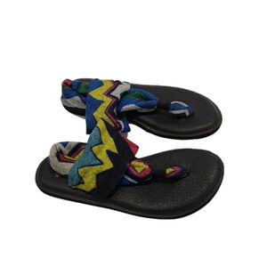 Sanuk Chevron ankle strap flip flop